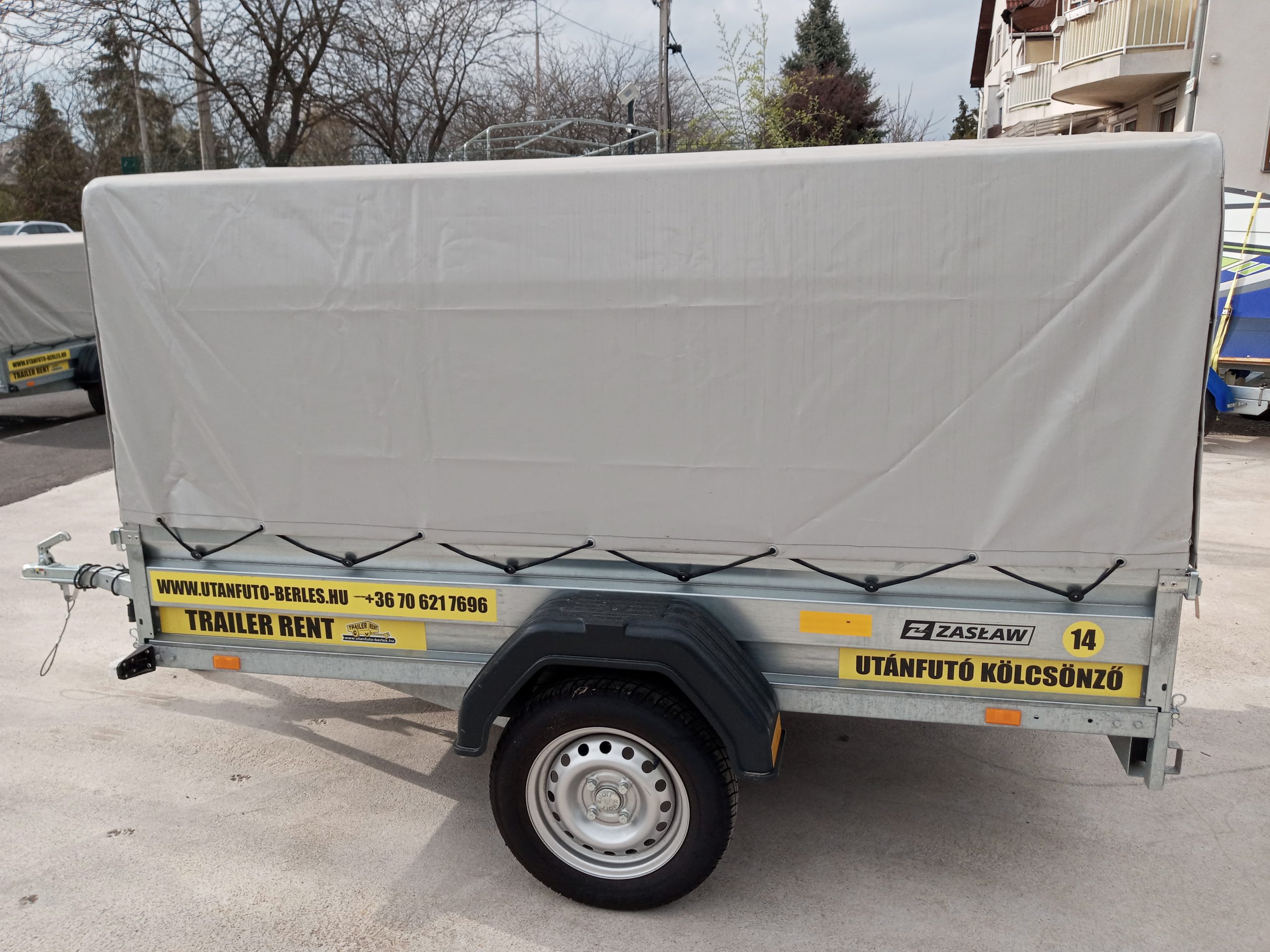 ZASLAW 235 SU PONYVÁVAL (2,35m x 1,32m UTÁNFUTÓ) - Image 2