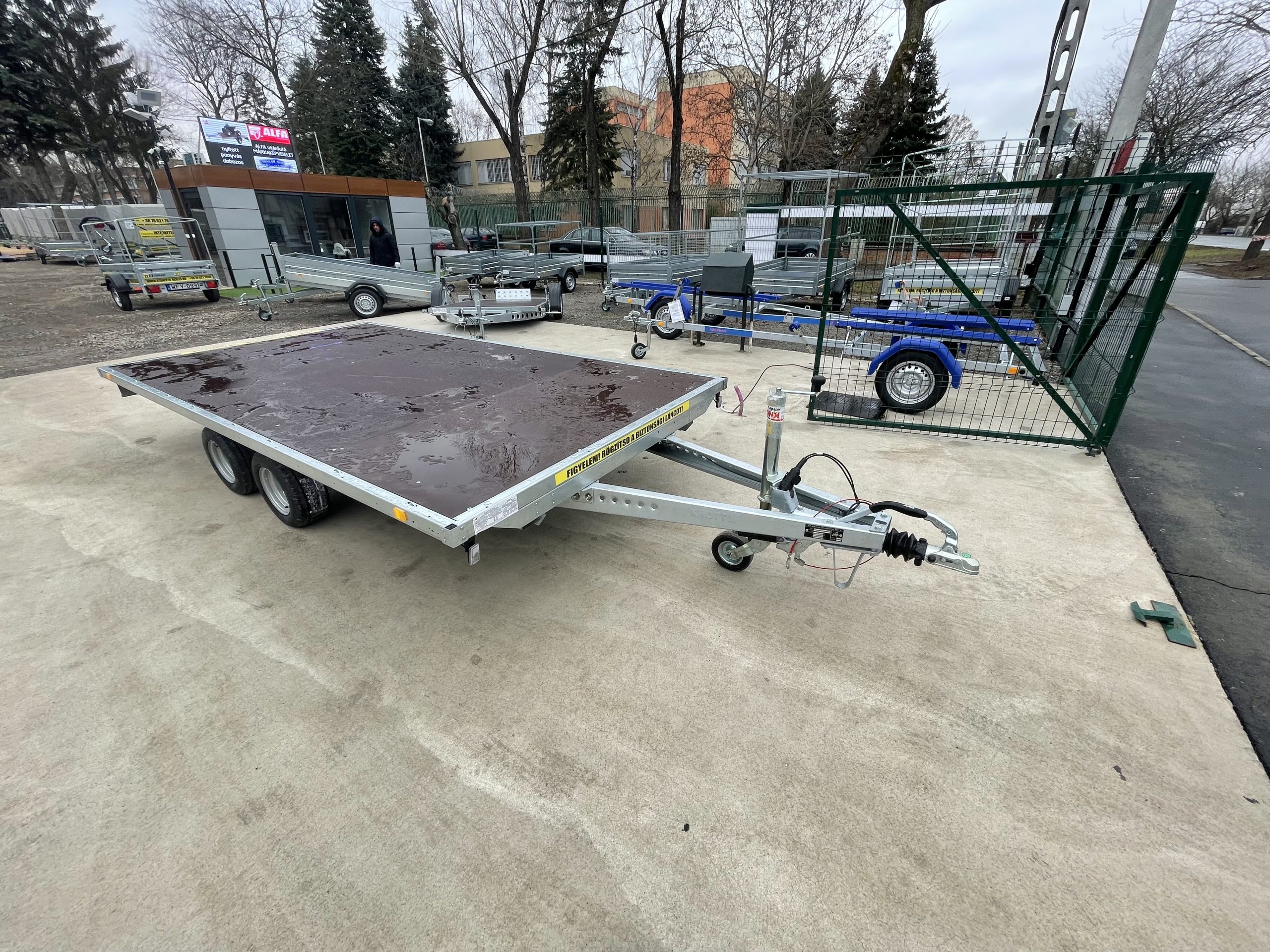 ALFA-T 44021AP.270 10" AUTÓSZÁLLÍTÓ, TRÉLER, TRAILER (4m x 2m, 2700 kg ÖSSZTÖMEGŰ UTÁNFUTÓ) - Image 6