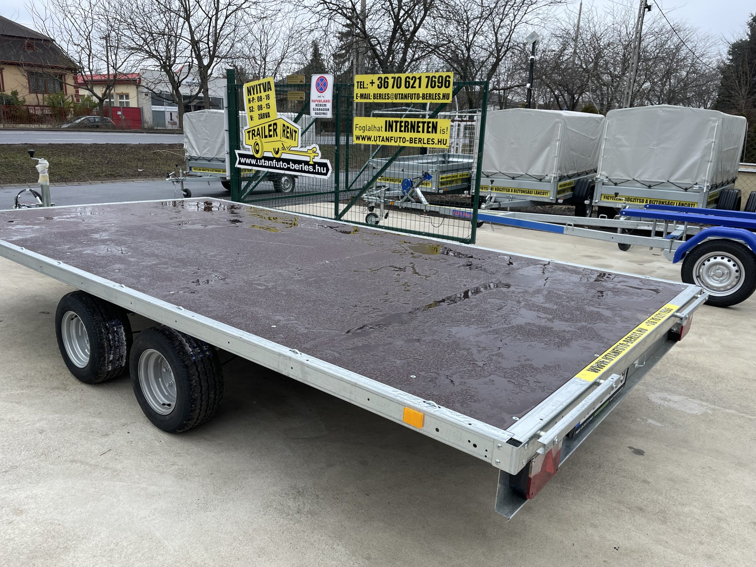 ALFA-T 44021AP.270 10" AUTÓSZÁLLÍTÓ, TRÉLER, TRAILER (4m x 2m, 2700 kg ÖSSZTÖMEGŰ UTÁNFUTÓ) - Image 7
