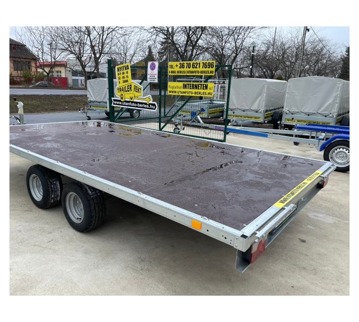 ALFA-T 44021AP.270 10" AUTÓSZÁLLÍTÓ, TRÉLER, TRAILER (4m x 2m, 2700 kg ÖSSZTÖMEGŰ UTÁNFUTÓ) - Image 12