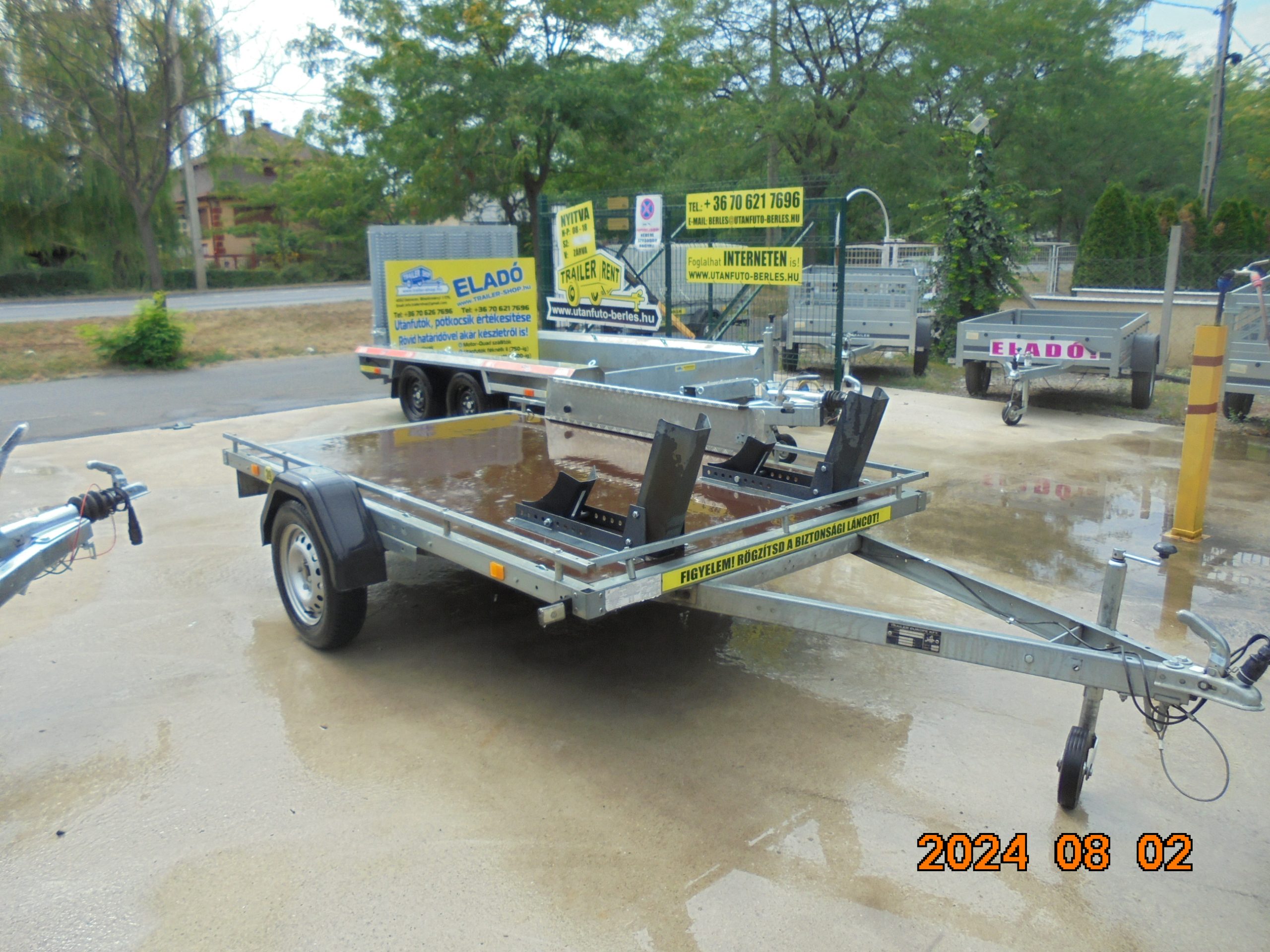 ALFA 13016AP.75 10" Motorszállító (3m x 1,6m UTÁNFUTÓ) - Image 2